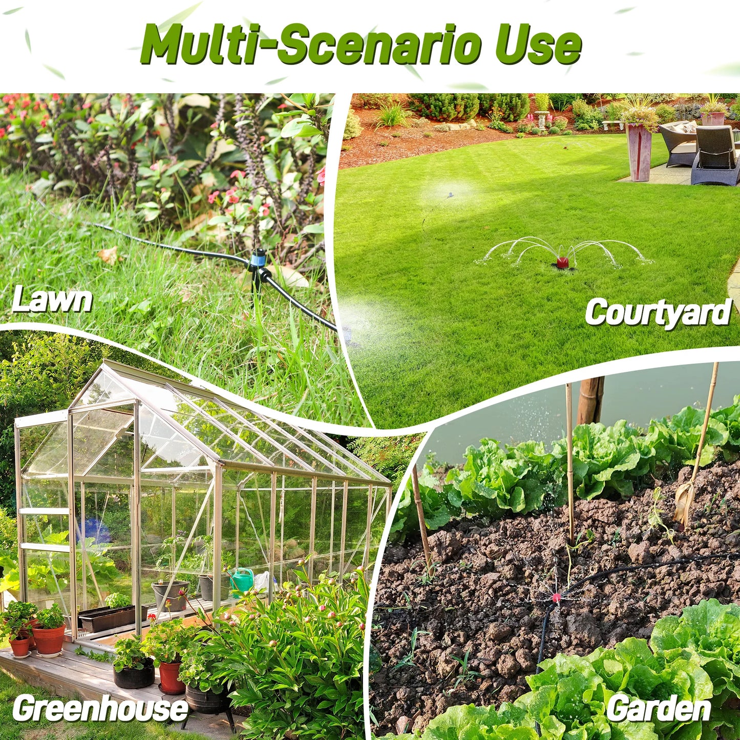 98ft Drip Irrigation System, DIY Garden Drip Irrigation Kit,Garden Plant Automatic Watering System