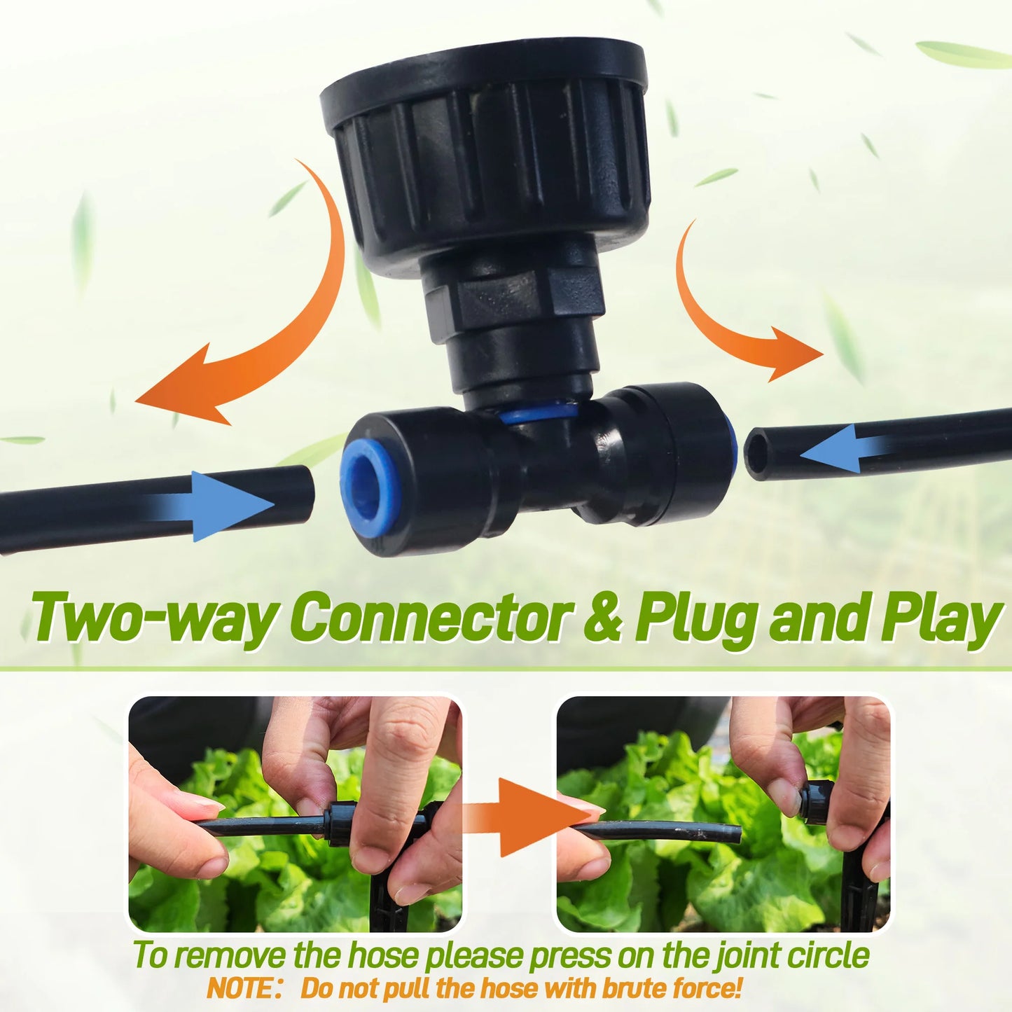 98ft Drip Irrigation System, DIY Garden Drip Irrigation Kit,Garden Plant Automatic Watering System