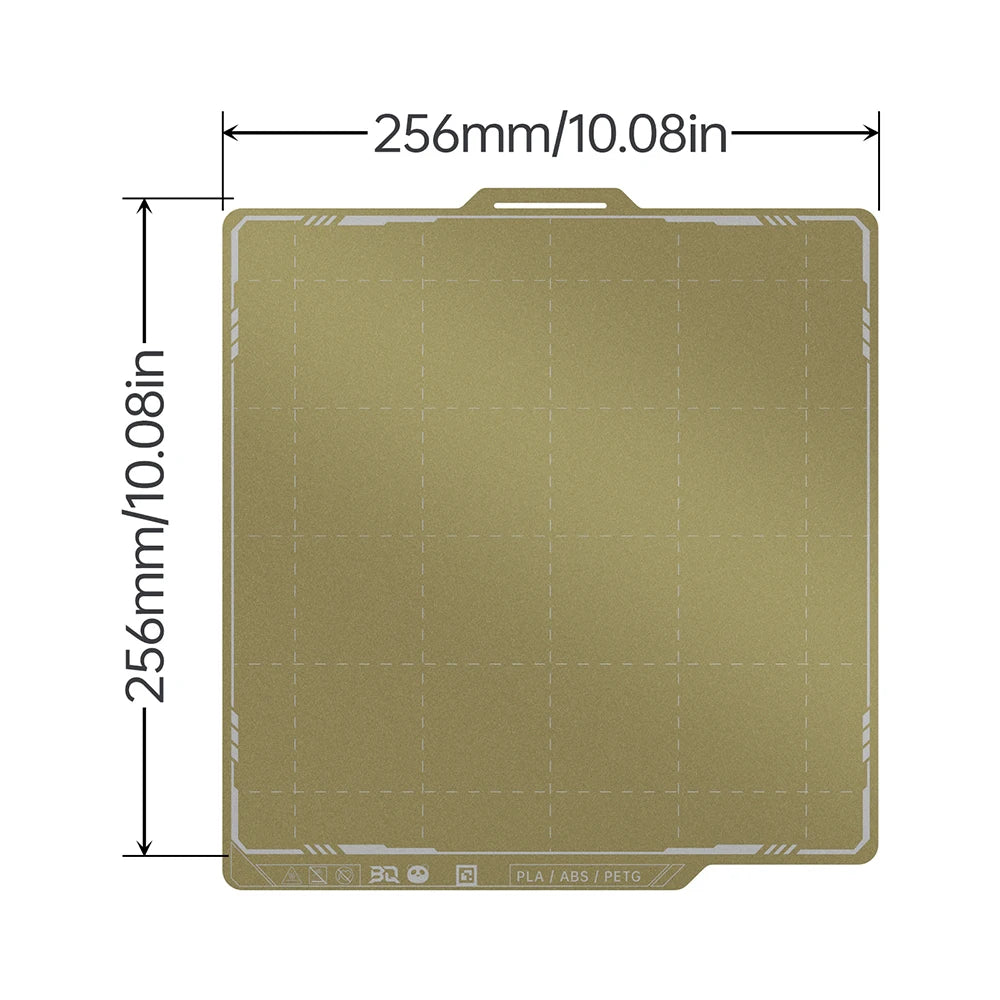BIQU Panda Build Plate 256x256MM Double Side Textured PEI for Bambu Lab P1P P1S X1C A1 3D Printer HeatBed