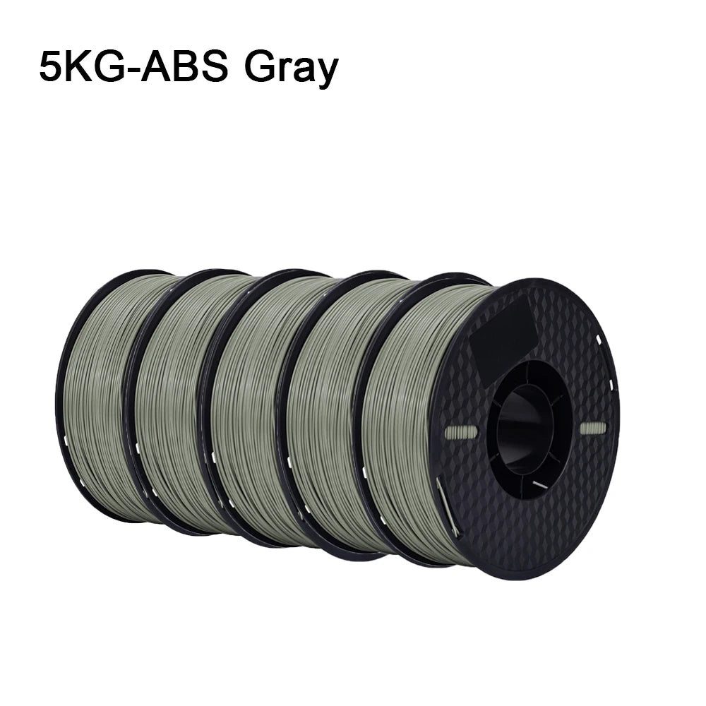 5KG ABS Filament 1.75mm 3D Printing Material ±0.02mm 100% No Bubble Non-Toxic High Toughnes for FDM 3D Printer Filamen