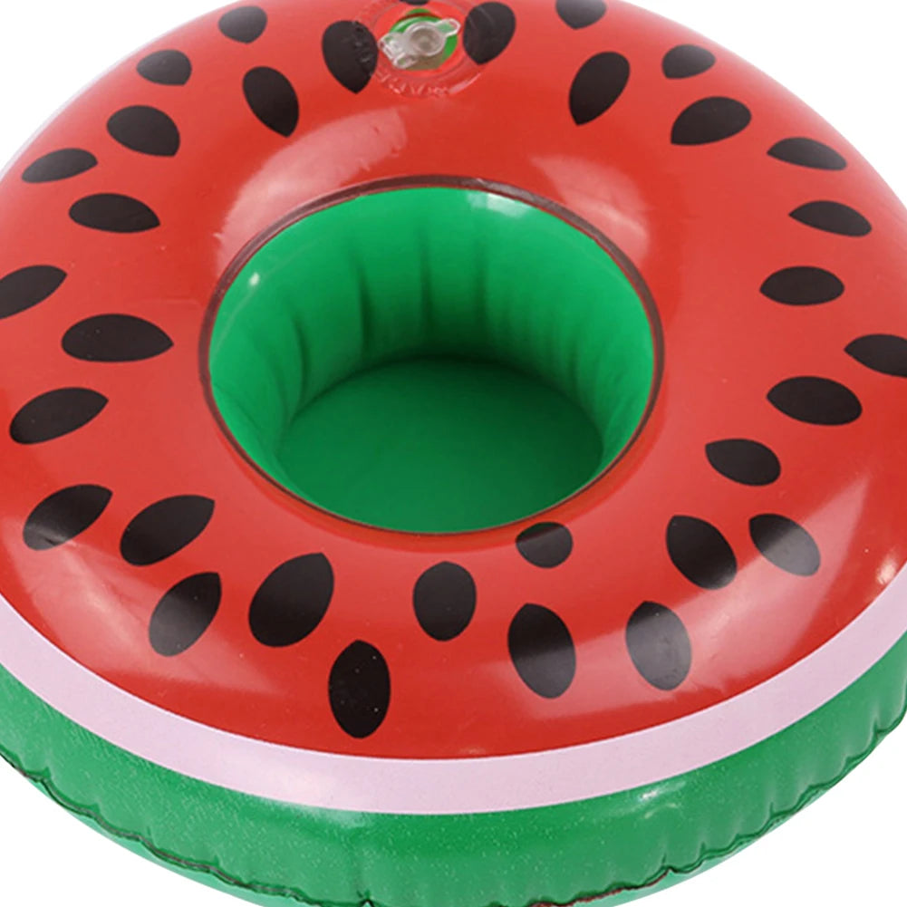 Swimming Pool Drink Cup Stand Inflatable Pool Floats Bar Coasters PVC Cooler Table Party Supplies Gift for Family Friends