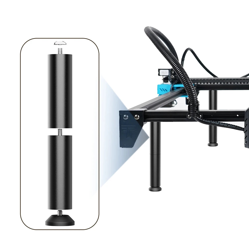 Laser Engraving Machine Leg Expansion Metal Heightening Column 150MM Heighten Kit Can Be Used With Y-axis Rotary Roller Module