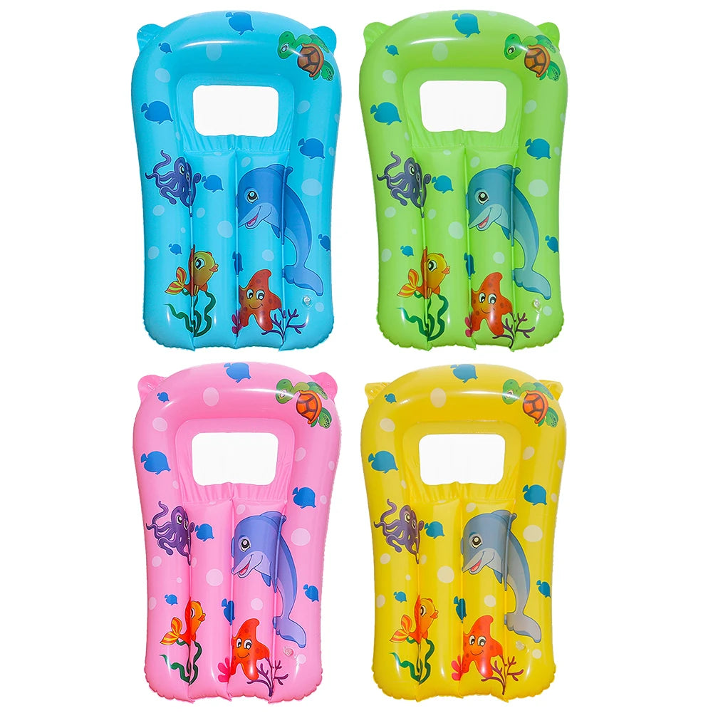 Kids Floating Surfboard Children Water Recliner Cartoon Blow Up Lounge Chair PVC Cute Water Hammock Leakproof for Kids Children