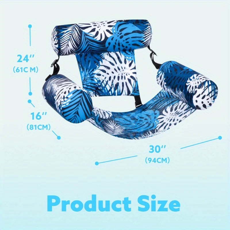 1/2 Pack Inflatable Pool Chair Leaf Floating Lounger for Adult Inflatable Pool Float Water Summer Party Beach Lake Chair