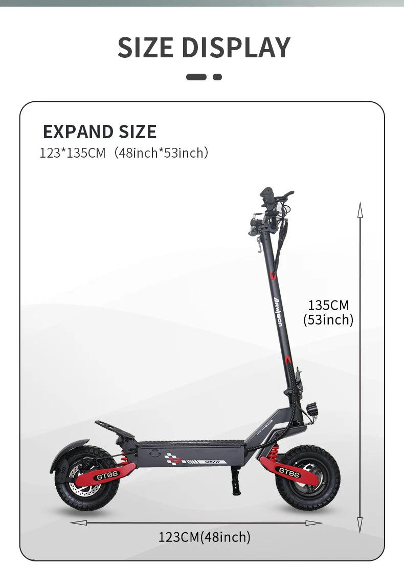 1200W Foldable E-Scooter for Adults -Max Speed 25MPH, 48V 13AH/23.4AH, 11"Off-Road Tires | US Stock, Factory Direct