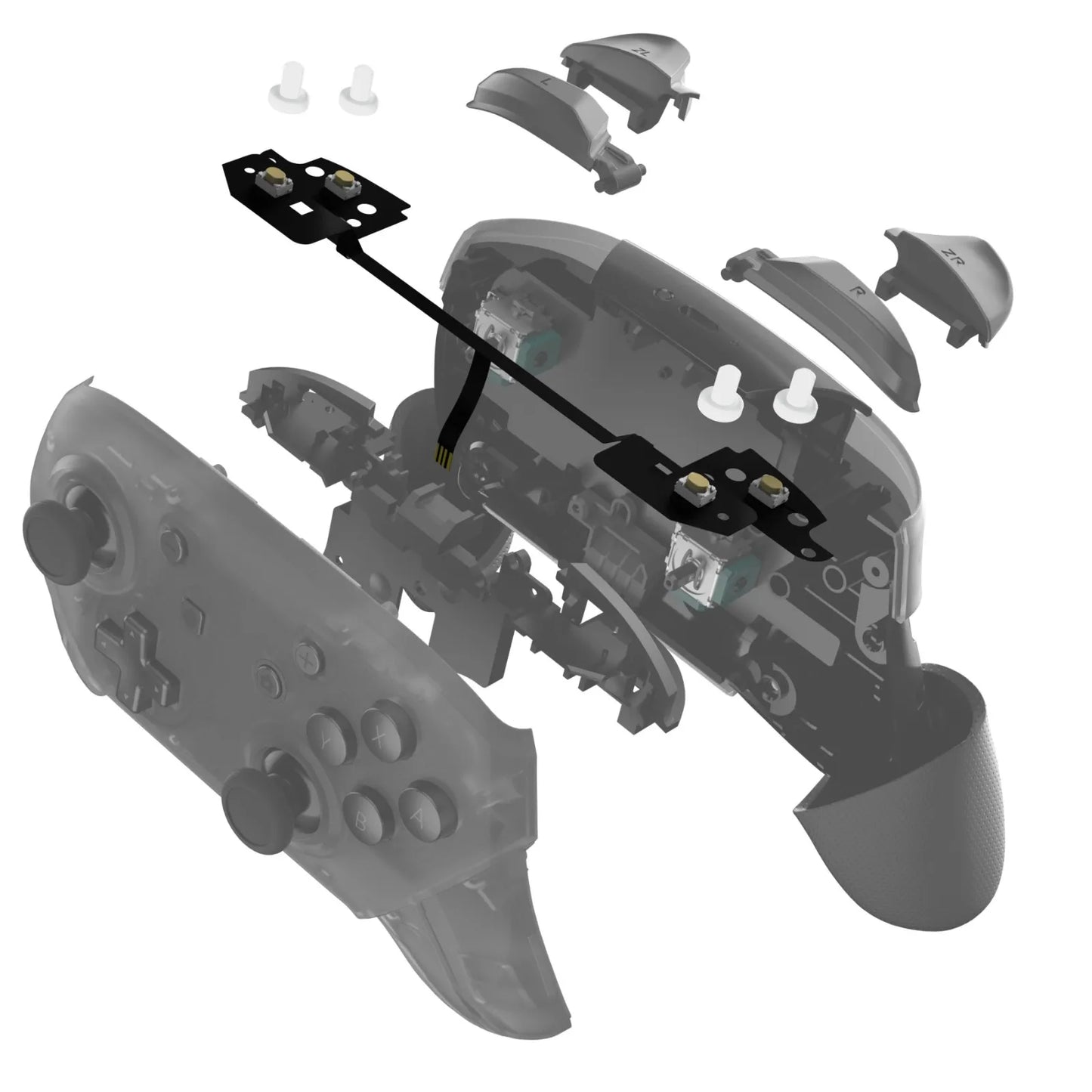 Custom Clicky Hair Trigger Kit Flashshot Trigger Stop Flex Cable for Nintendo Switch Pro Controller