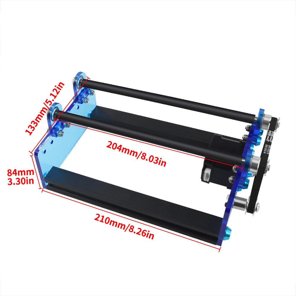Laser Engraver Rotary Roller Y-axis Rotary Roller Engraving Module for Engraving Cylindrical Objects Cans DIY Tools