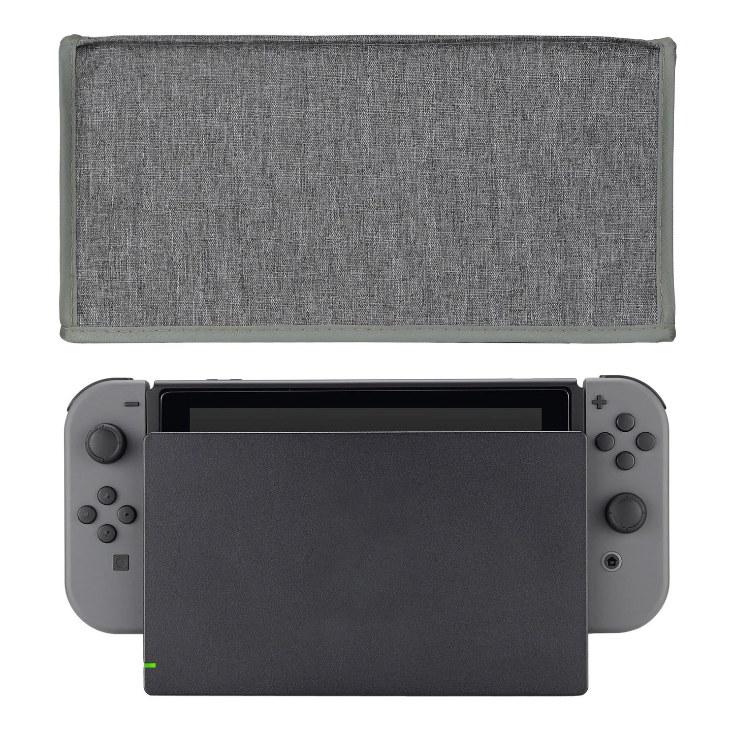 Nylon Dust Cover, Neat Lining Dust Guard, Anti Scratch Waterproof Cover for NS Switch & Switch OLED Charging Dock