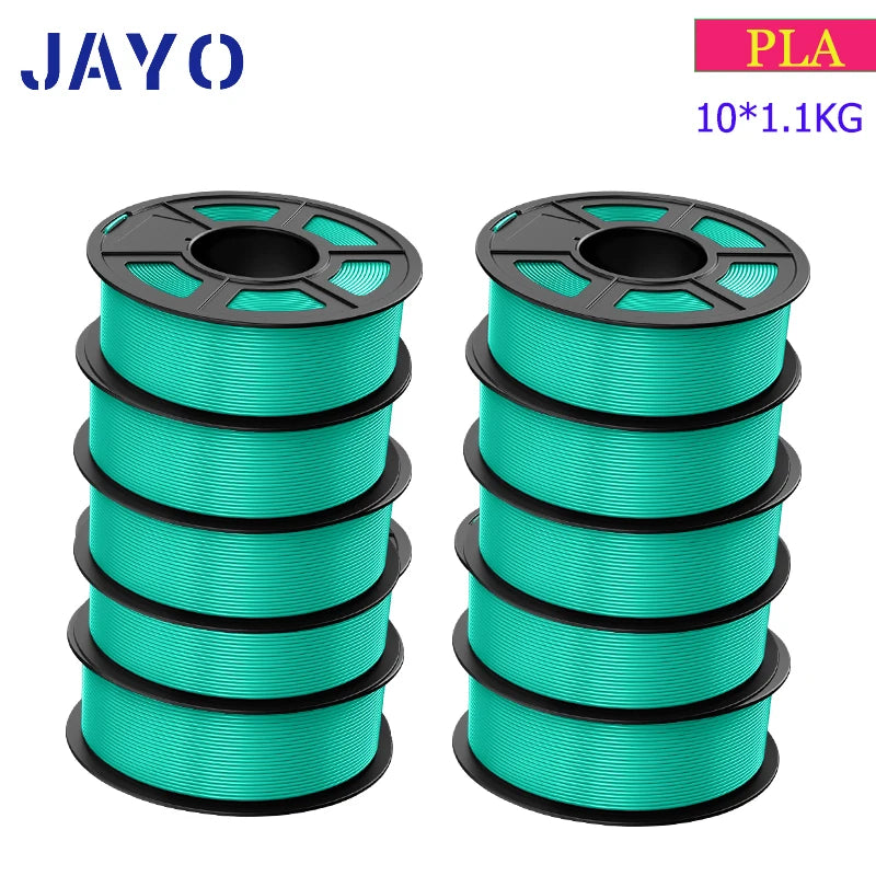 JAYO 3D Filament PLA 8Rolls 10Rolls 175mm 3D printing no bubbles no drawing smooth multiple colors optional 11kg for 3D printing