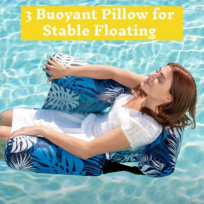 1/2 Pack Inflatable Pool Chair Leaf Floating Lounger for Adult Inflatable Pool Float Water Summer Party Beach Lake Chair