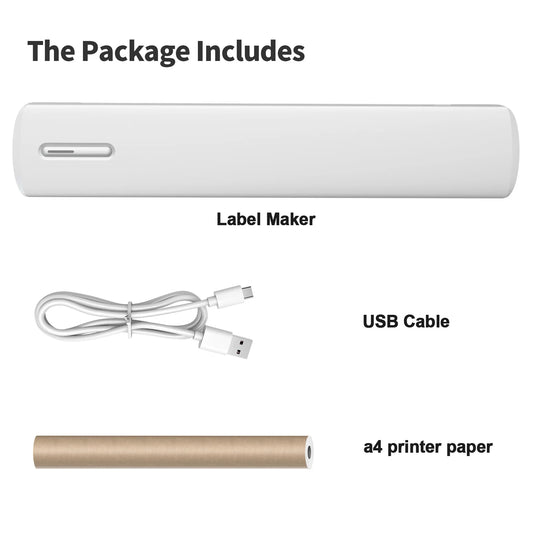 Portable Printer Wireless Inkless Thermal A4 C80 300DPI US-letter Mobile Printer Support Android iOS  for Travel Work Home