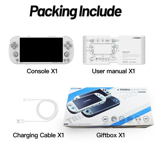Handheld Game Console 4.96''IPS Screen Linux System Joystick RGB Lighting  Retro Video Game Player Gift