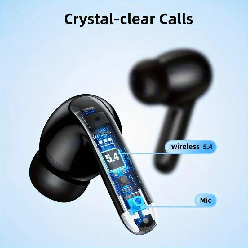 Translation Earphones True Wireless Bluetooth 5.4 Earphones HIFI Audio Low Power Earbuds 144 Language Real Time Translator