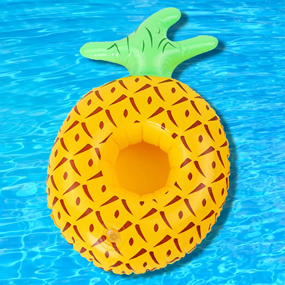Swimming Pool Drink Cup Stand Inflatable Pool Floats Bar Coasters PVC Cooler Table Party Supplies Gift for Family Friends