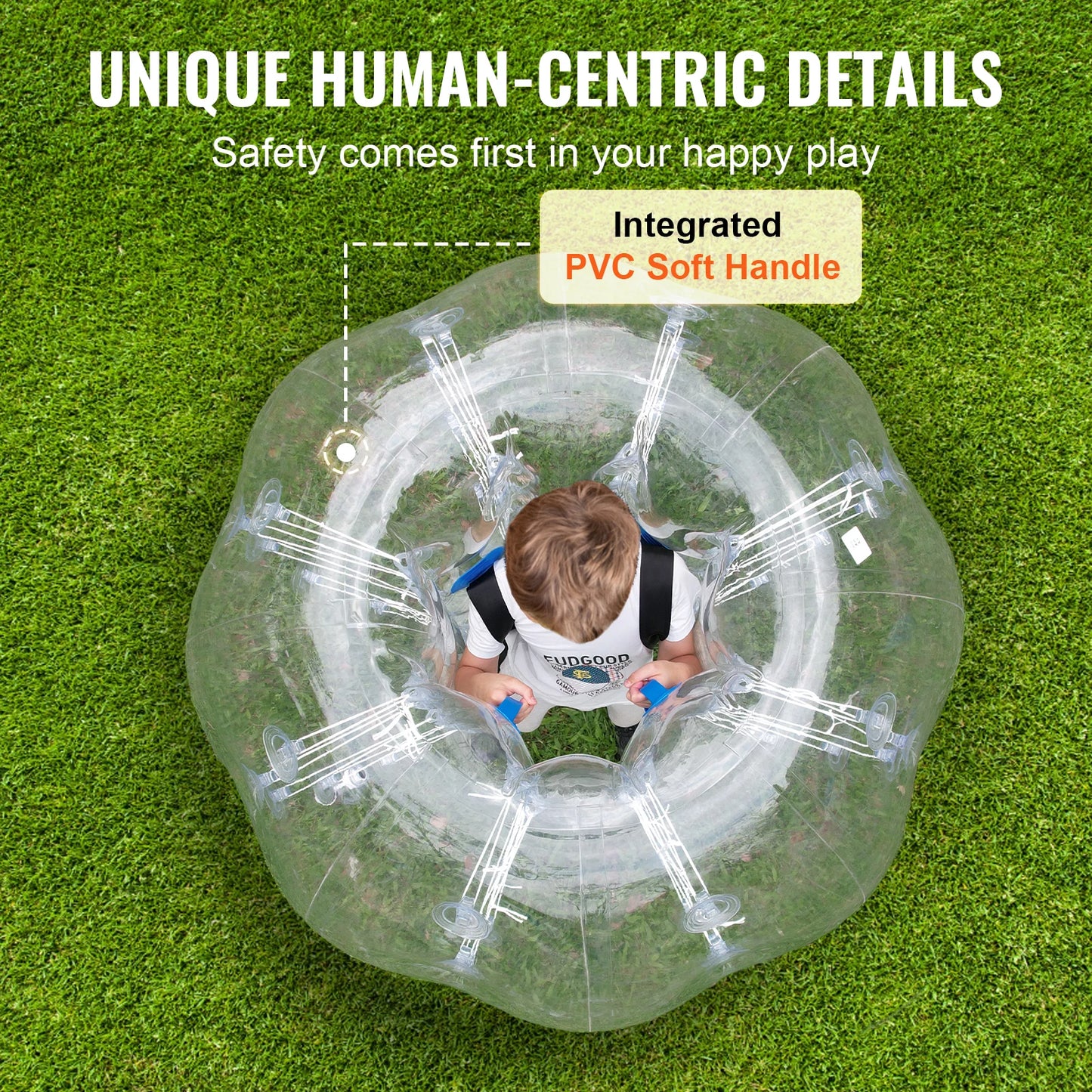 4FT/1.2M Inflatable Bumper Ball 1/2PCS Body Sumo Zorb Balls for Teen & Adult 0.8mm PVC Bubble Balls Bumper Bopper Toys