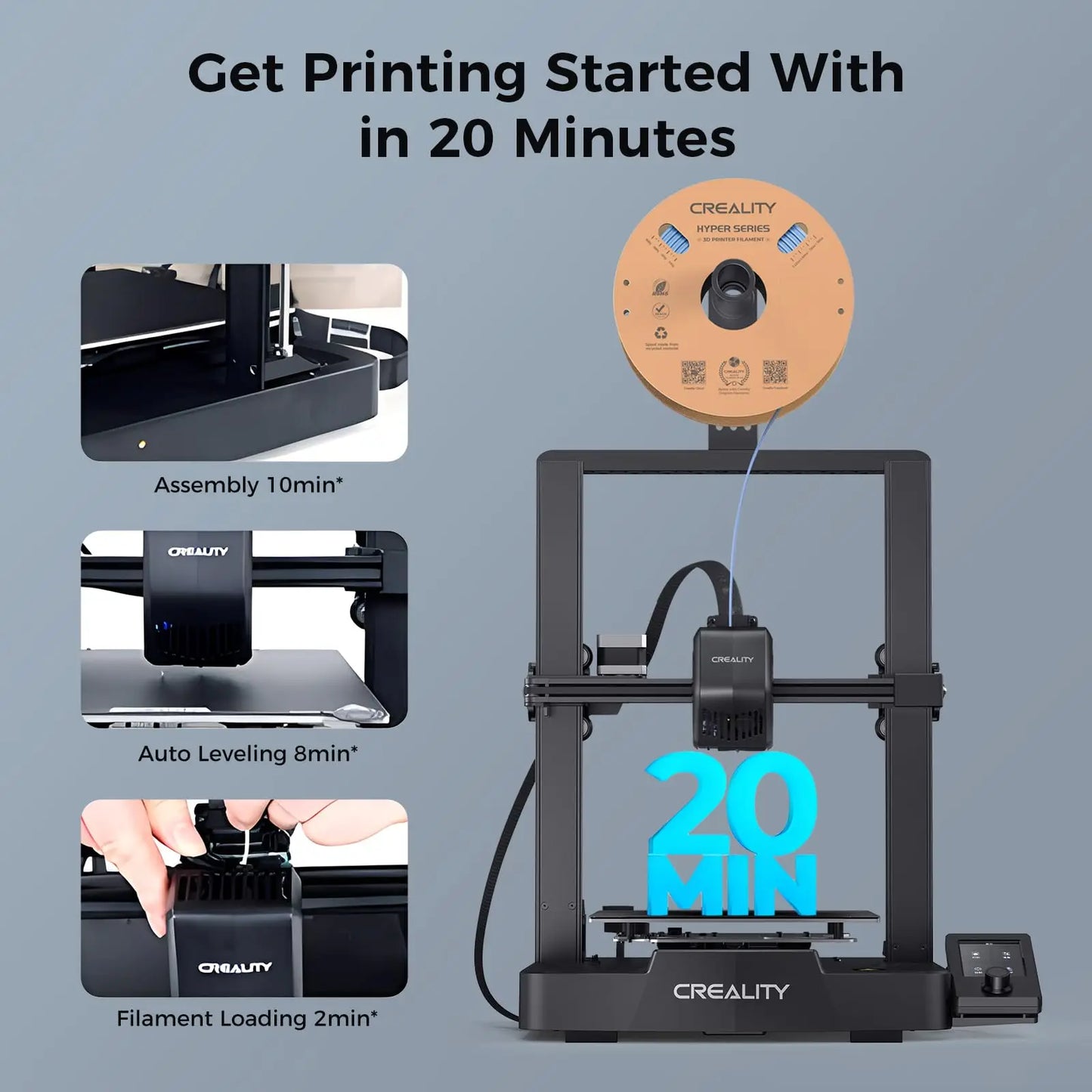3D Printer Sprite Direct Extrusion IU Display Auto Leveling Dual Z-axis 3D Printer Creality Ender-3 V3 SE