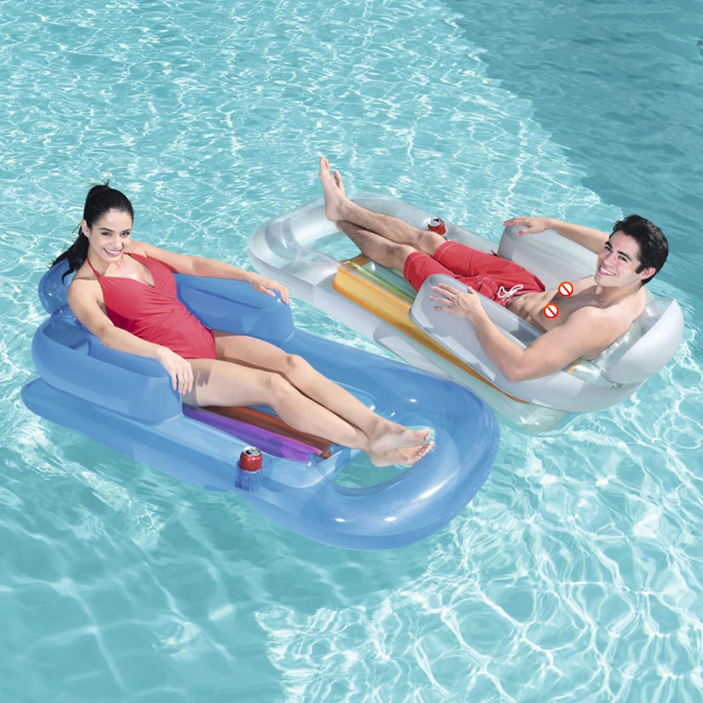 Inflatable Water Sports Floating Seat Multifunctional Summer Swim Float Seat Portable Foldable