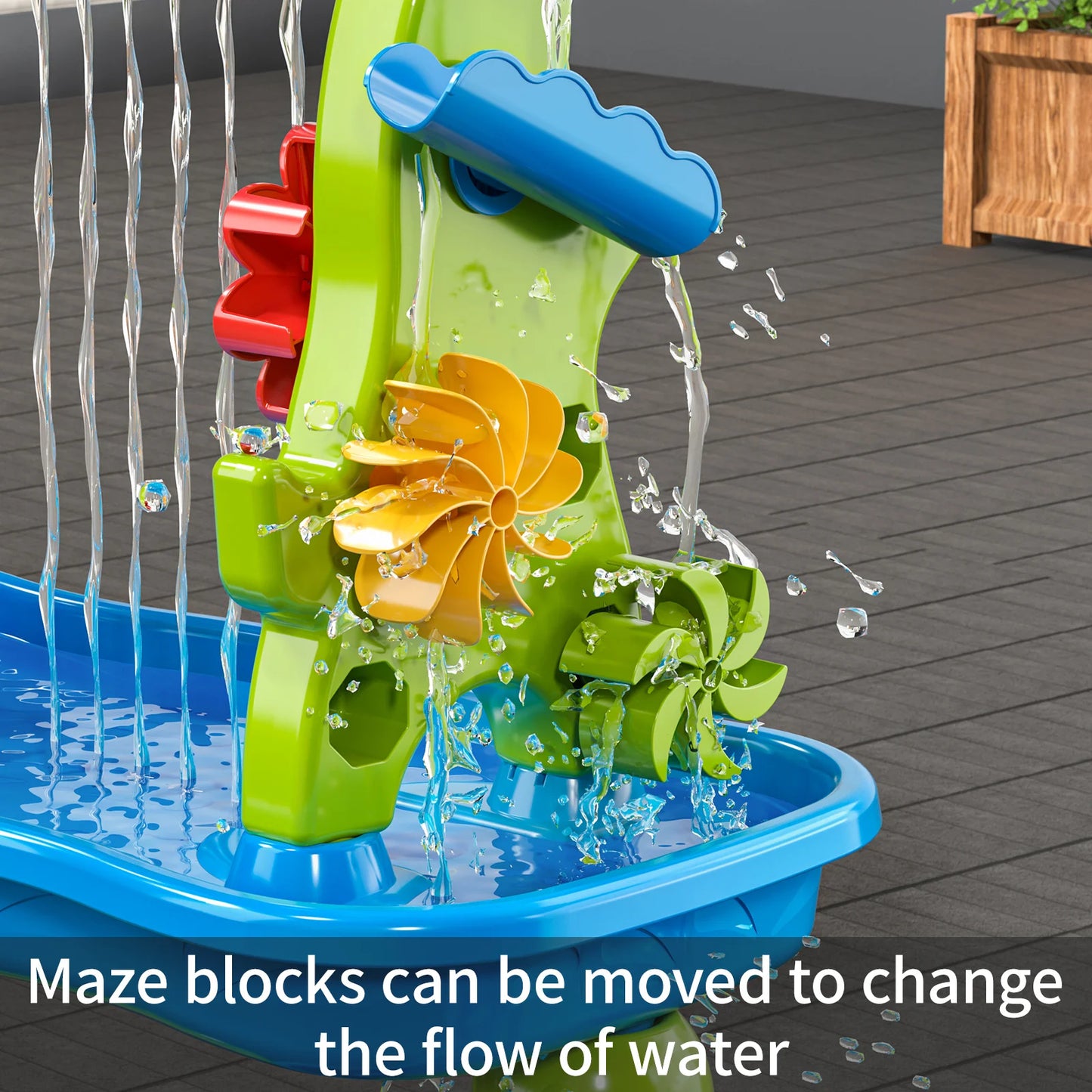 Children's sand table and water table suitable for children's 5-layer outdoor water game table toys, summer beach toys