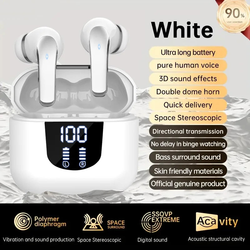 Translation Earphones True Wireless Bluetooth 5.4 Earphones HIFI Audio Low Power Earbuds 144 Language Real Time Translator