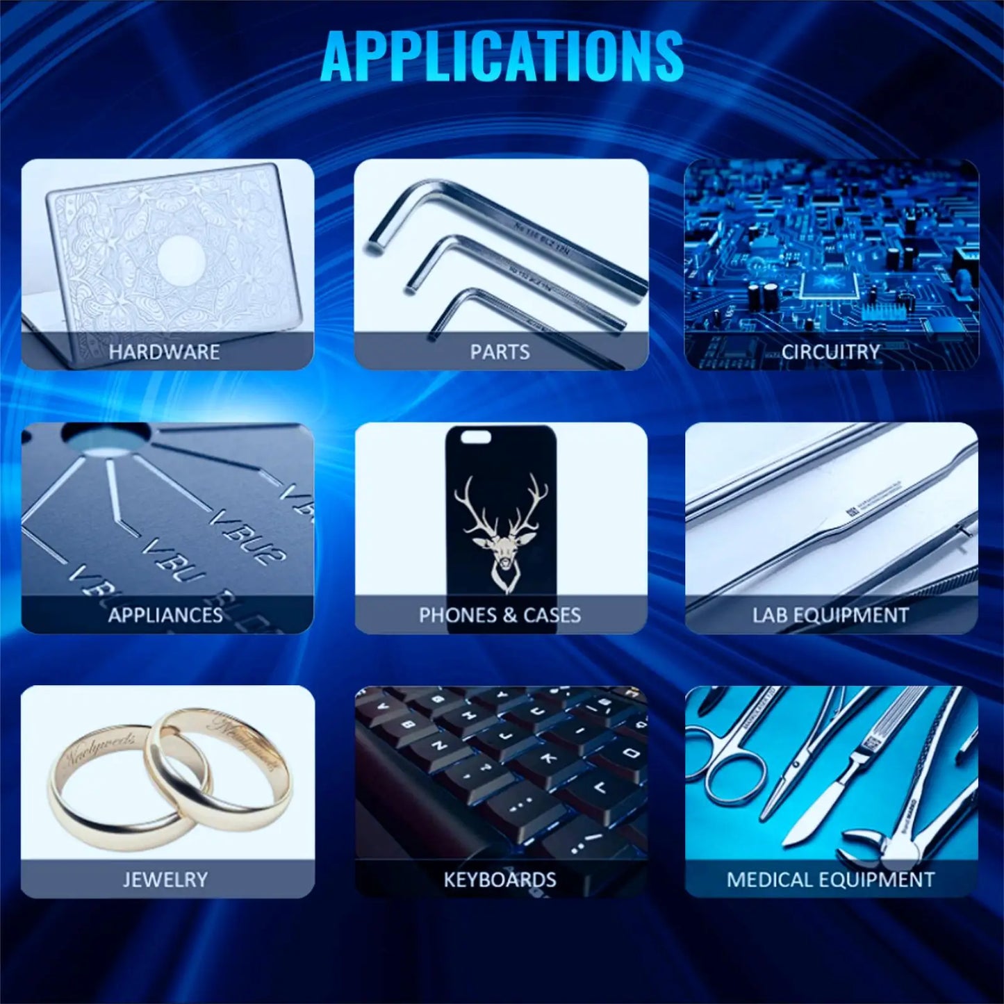 Fiber 30W 50W Laser Making Machine Laser Engraver DIY Metal Gold Silver Jewelry Ring Optical Engraving Cutting Machine