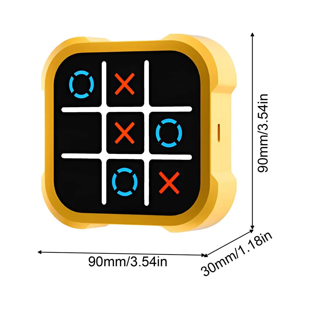 3-in-1 TIC-TAC-TOE BOLT Chess Puzzle Toys for Educational and Memory Growth Portable Travel Games Chess Toys for Kids Gifts