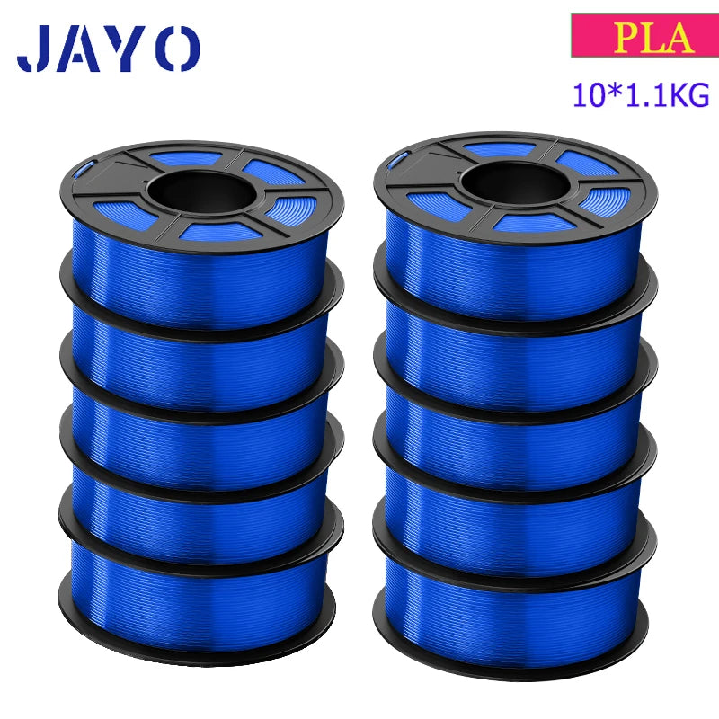 JAYO 3D Filament PLA 8Rolls 10Rolls 175mm 3D printing no bubbles no drawing smooth multiple colors optional 11kg for 3D printing