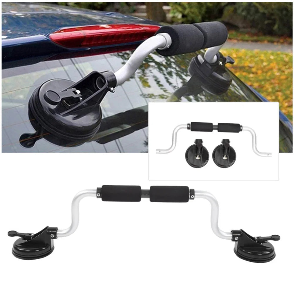 Kayak Roof Rack Suction Cup Type Boat Load Assist Strong Suction Roller Loader for Mounting Kayaks and Canoes To Car Tops-Black