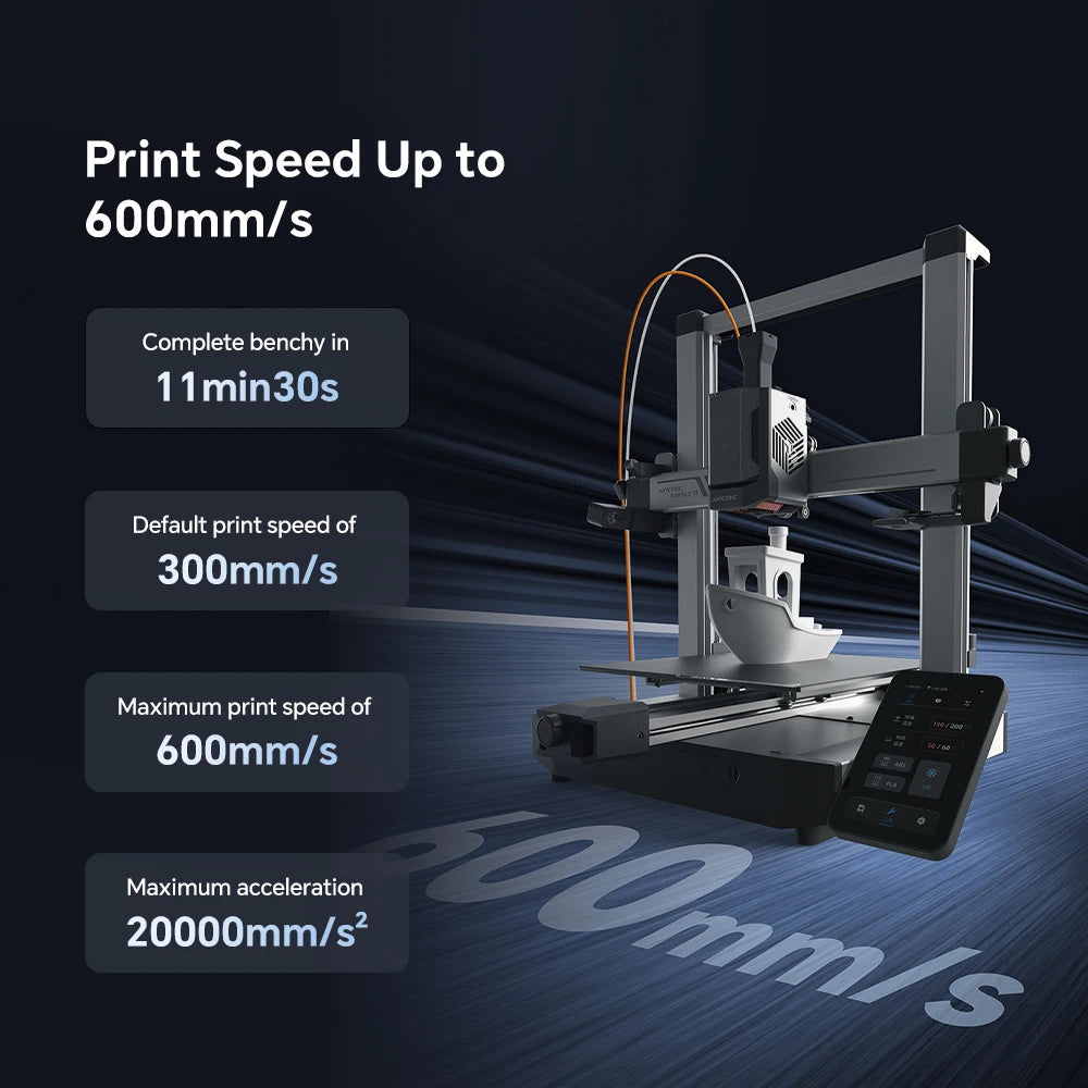 Kobra 3 V2 Combo AE Version 600mm/s Fast Printing 3D Printer 8 Colors Filament Auto Drying APP Control 3D Printer
