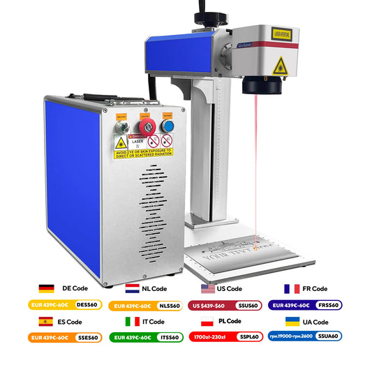 Fiber 30W 50W Laser Making Machine Laser Engraver DIY Metal Gold Silver Jewelry Ring Optical Engraving Cutting Machine