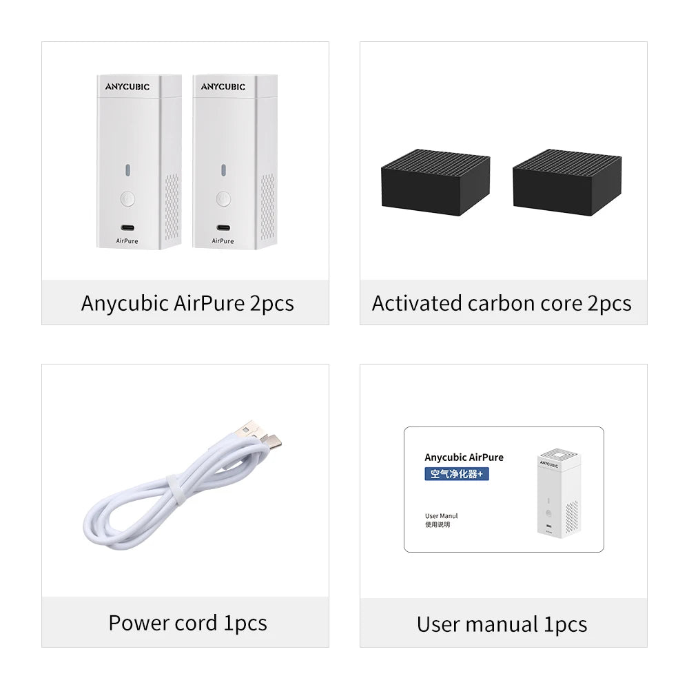 ANYCUBIC AirPure 3D Printer Parts Efficient Air Purification Low Noise High Speed Powerful Fan for Resin 3D Printer Photon M3