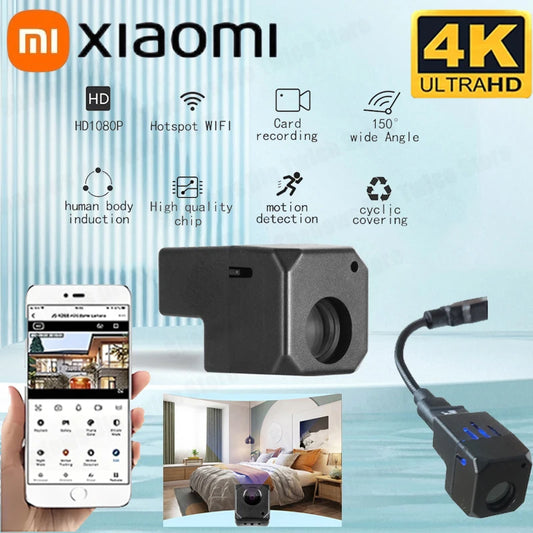 Xiaomi 4K Mini Security Camera Smart Monitoring 150° Wide Angle Surveillance Infrared Night Vision WiFi Monitor Motion Detecting