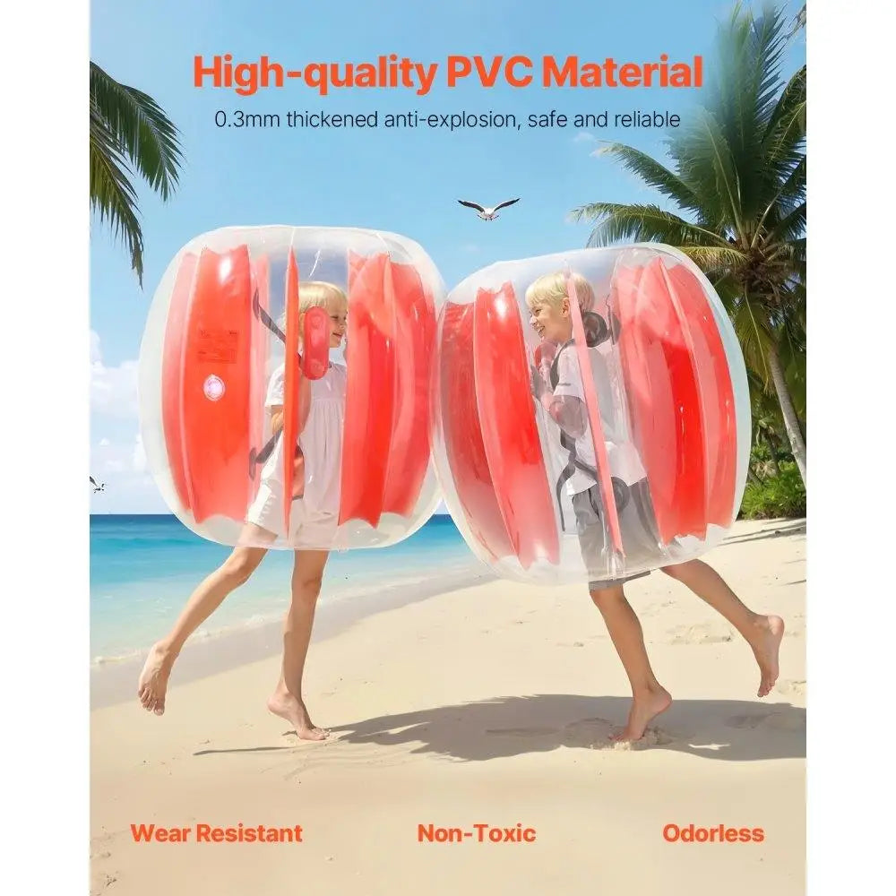 3FT Inflatable Bumper Balls 2-Pack PVC Body Zorb Ball for Outdoor Fun Games