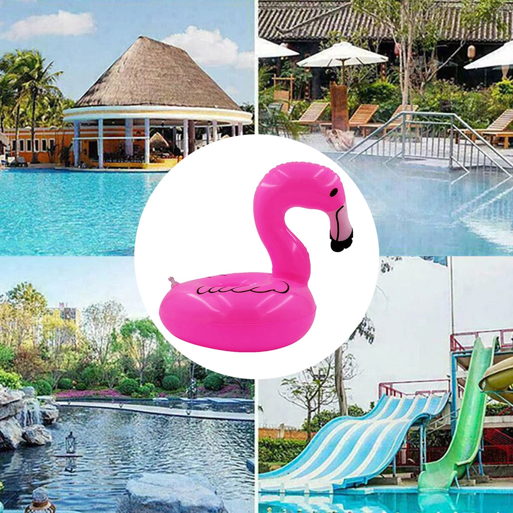Swimming Pool Drink Cup Stand Inflatable Pool Floats Bar Coasters PVC Cooler Table Party Supplies Gift for Family Friends