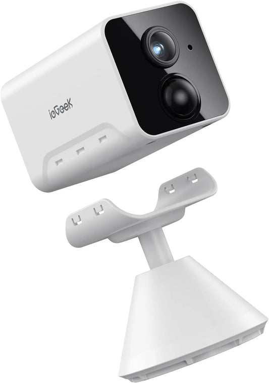 Wireless Indoor WiFi Surveillance Camera – 1080P Surveillance Camera on Batteries AI/PIR Motion Detection, Night Vision,