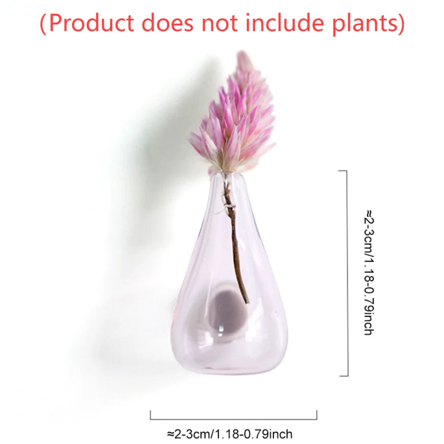 6/8PCS Mini Vase Magnets New Cute DIY 3D Vase Creative Ceramic Refrigerator Magnet For Fridge Office Kitchen Locker Decoration