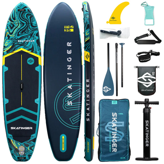 11'6'' X 35'' X 6'' Inflatable Paddle Board for Adults Paddle