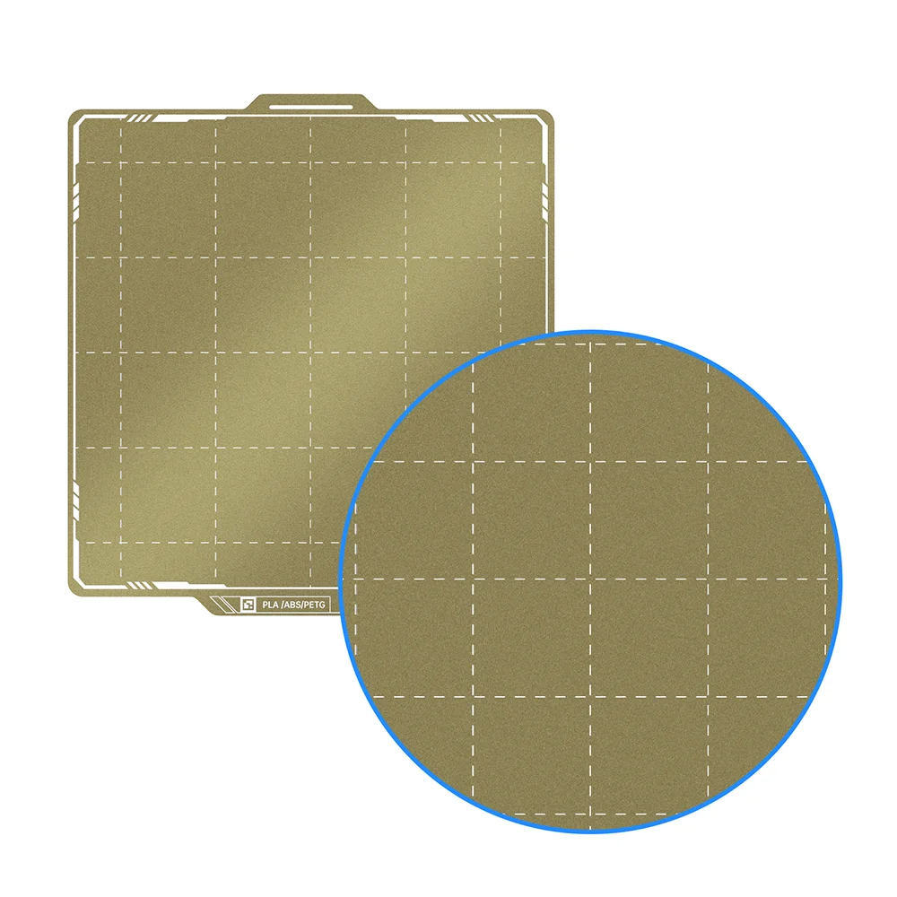 BIQU Panda Build Plate 256x256MM Double Side Textured PEI for Bambu Lab P1P P1S X1C A1 3D Printer HeatBed