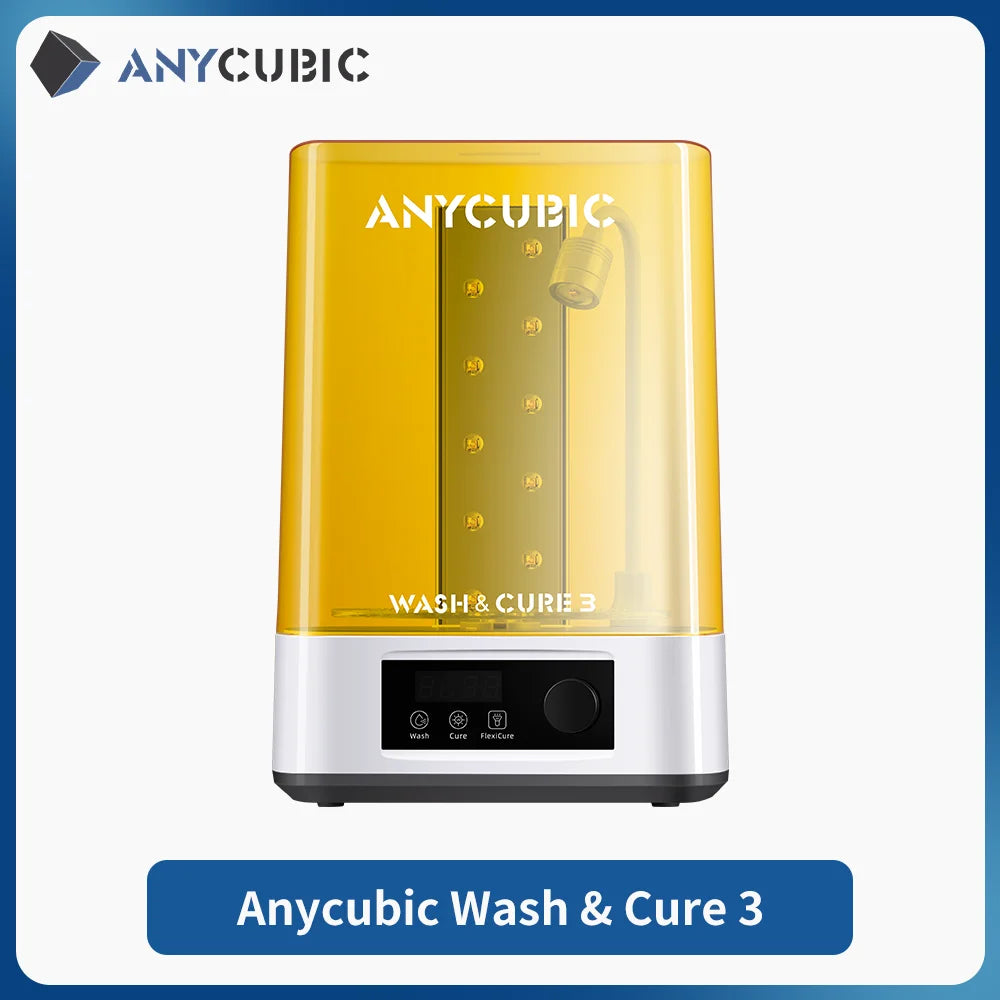 Wash & Cure 3 Model Curing Washing Machine For LCD 3D Printer For Photon Mono 4/4 ultra Cleaning Size 165*100*165mm