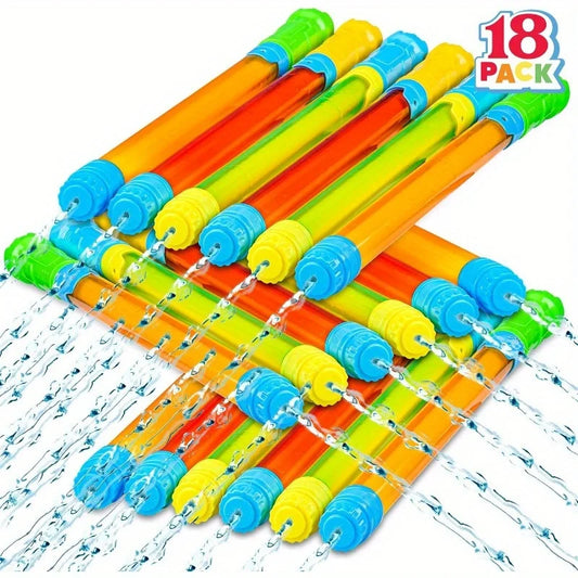 18 Pcs 16.5'' Water Gun Set Super Soaker Blaster Squirt Guns for Summer Swimming Pool Backyard Game Fighting Play Pool Toy