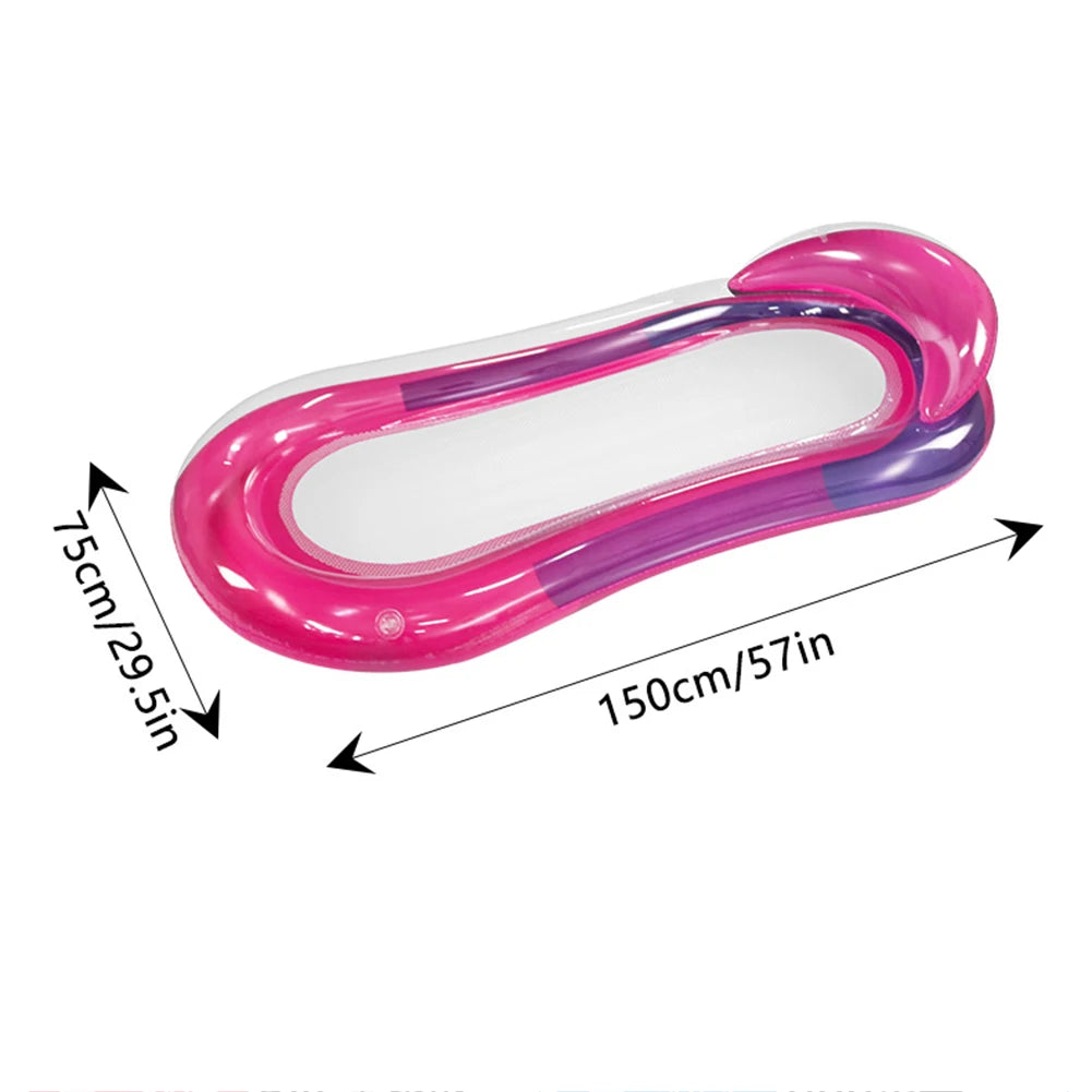 PVC Inflat Air Mattress Foldable Water Recliner Mats Portable Leak Proof Nozzle Wear Resistant Swimming Pool Accessories