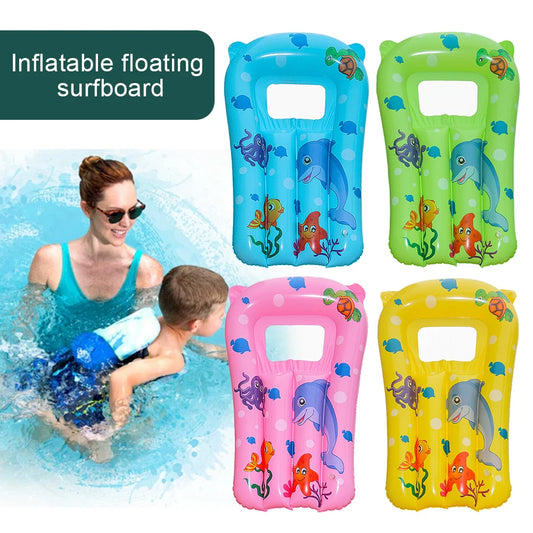 Kids Floating Surfboard Children Water Recliner Cartoon Blow Up Lounge Chair PVC Cute Water Hammock Leakproof for Kids Children