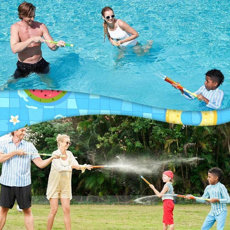 18 Pcs 16.5'' Water Gun Set Super Soaker Blaster Squirt Guns for Summer Swimming Pool Backyard Game Fighting Play Pool Toy
