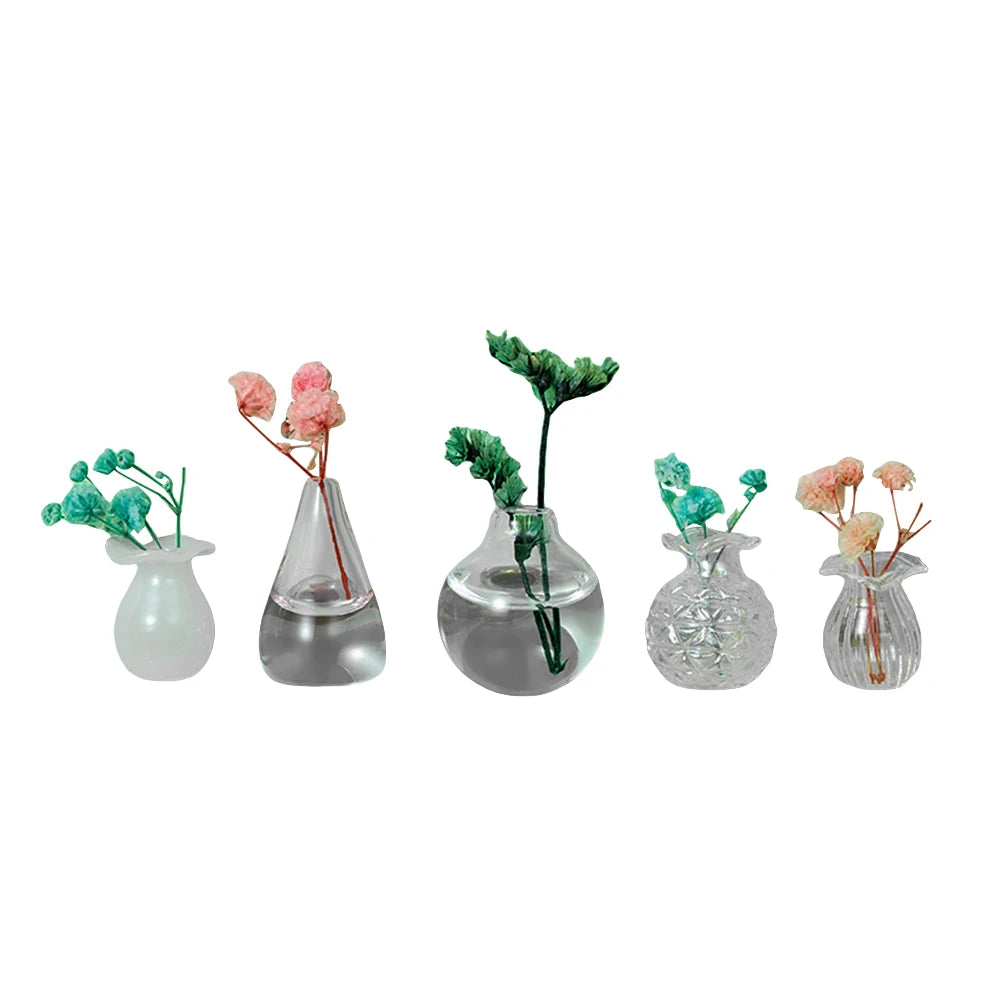 6/8PCS Mini Vase Magnets New Cute DIY 3D Vase Creative Ceramic Refrigerator Magnet For Fridge Office Kitchen Locker Decoration