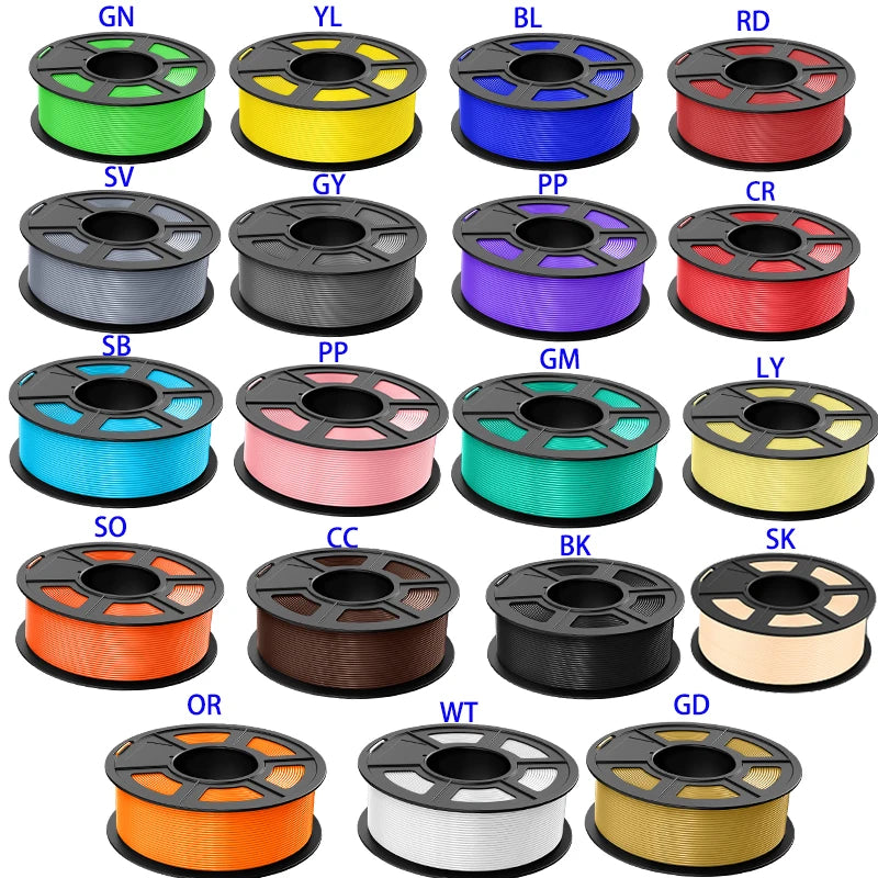 JAYO 3D Filament PLA 8Rolls 10Rolls 175mm 3D printing no bubbles no drawing smooth multiple colors optional 11kg for 3D printing