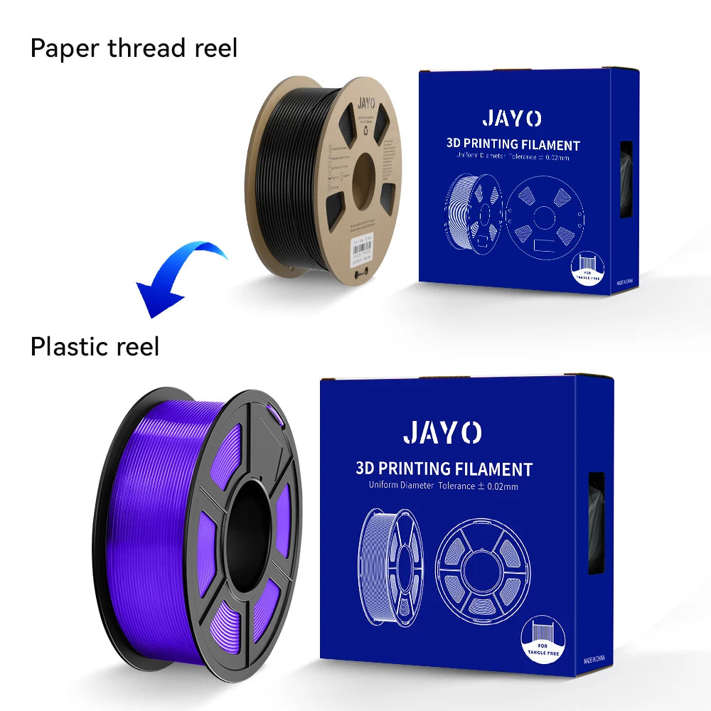 Transparent 3D filament PETG/PLA/PLA+ 1.75mm Multicolor 10Rolls 1.1KG/roll 100% Lines Up Neatly 3D Printing Materials