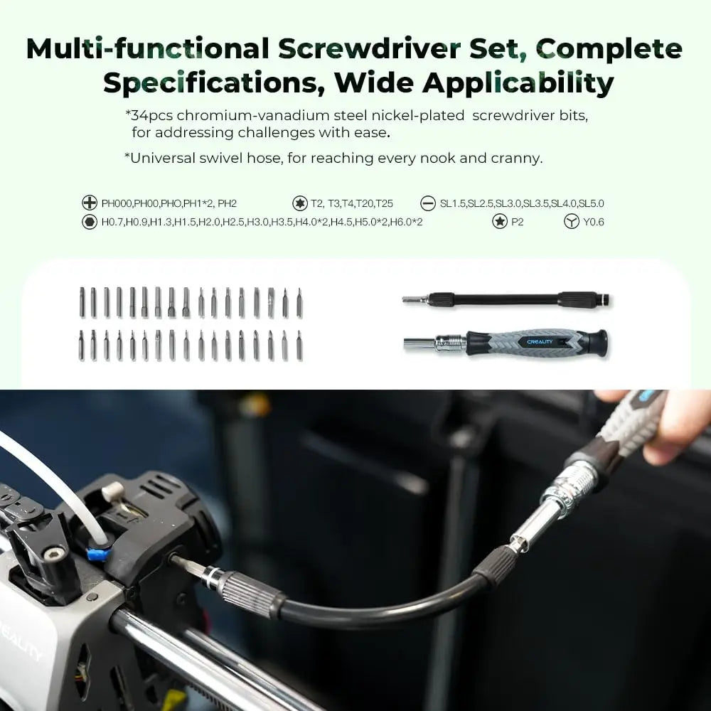 3D Printer Tool Kit  74Pcs 3D Printing Tool Wrap Kit Assembly / Removal / Filament Cutting Set 3D Printer Accessories