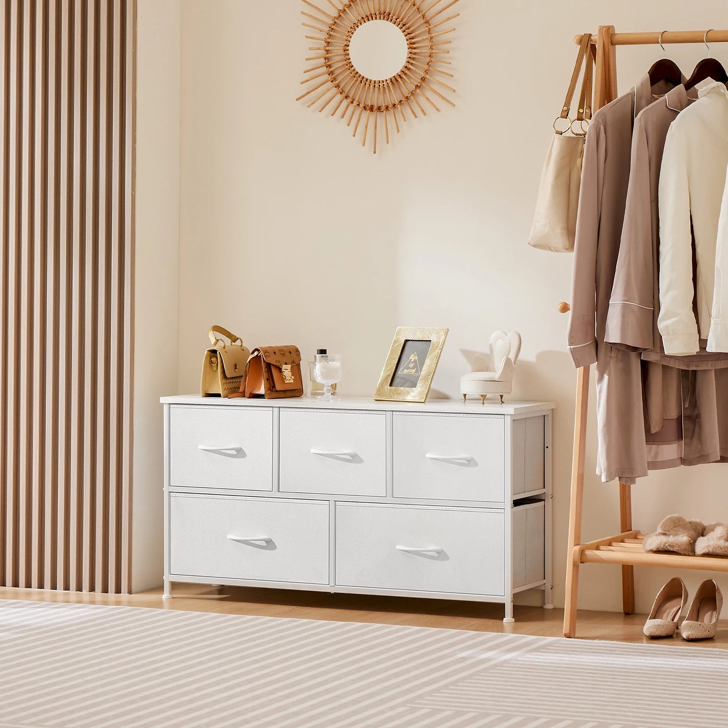Wardrobes For Bedroom With 5/7/10 White Lover Fabric Drawers Chest Wardrobe Closet For Storage Cabinet Bedroom  Furniture