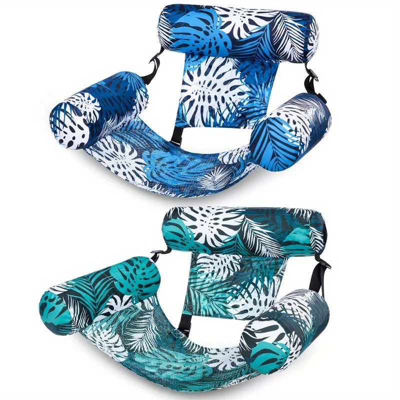 1/2 Pack Inflatable Pool Chair Leaf Floating Lounger for Adult Inflatable Pool Float Water Summer Party Beach Lake Chair