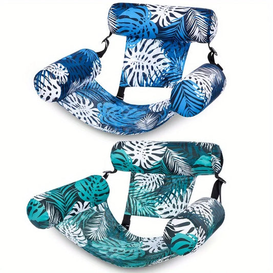 1/2 Pack Inflatable Pool Chair Leaf Floating Lounger for Adult Inflatable Pool Float Water Summer Party Beach Lake Chair