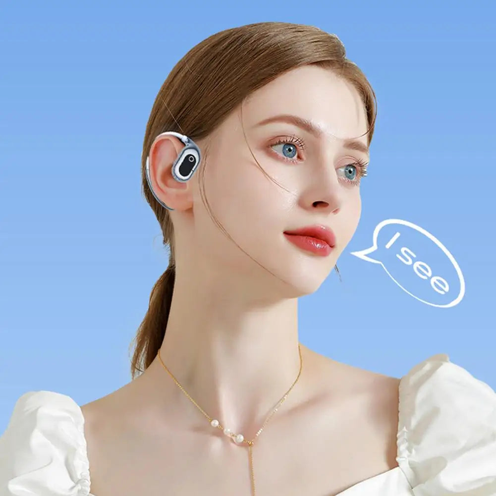 AI Translator Earbuds Adjustable Language Translator Earphone Real-Time Simultaneous Translation Device 138 Languages BT 5.4